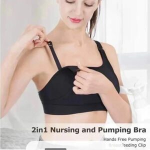 Momcozy Black Nursing  Pumping Brassiere Size Medium